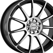 Maxxim 44B Champ 15X6.5 4X100 73.1 Hub +38 Offset Machined Face w/Gloss Black Wheel Rim