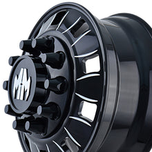 MAYHEM BIGRIG 24.5X8.25 10x285.75 220.1 Hub 168 Offset Rear Black/Milled Spokes Wheel Rim