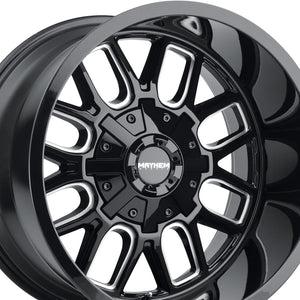 MAYHEM COGENT 17X9 8-165.1 0 Hub -12 Offset Black Wheel Rim