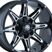 MAYHEM RAMPAGE 17X9 5-114.3/5-127 87 Hub 18 Offset Black Wheel Rim
