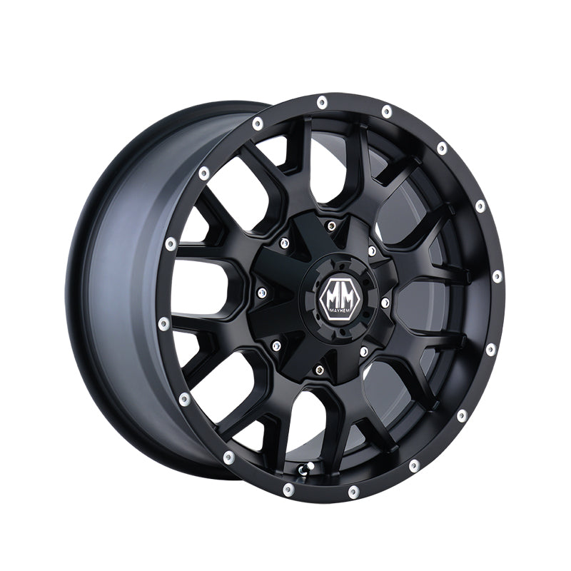 MAYHEM WARRIOR 20X9 5-150/5-139.7 110 Hub 0 Offset Black Wheel Rim