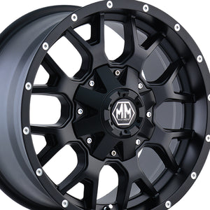 MAYHEM WARRIOR 20X9 5-150/5-139.7 110 Hub 0 Offset Black Wheel Rim