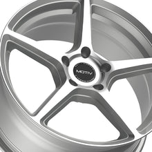 Motiv 433MS 16X7.5 5X120 74.1 Hub +40 Offset Silver Wheel Rim