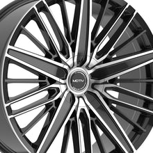 Motiv 443MB 22X9 6X135/6X5.50 106.2 Hub +25 Offset Black Wheel Rim