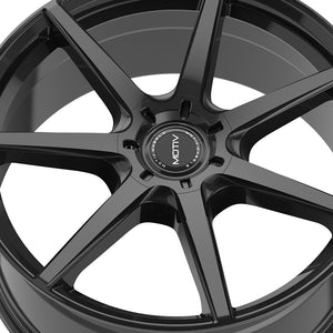 Motiv 432B 17X7.5 5X112/5X4.50 73.1 Hub +40 Offset Black Wheel Rim