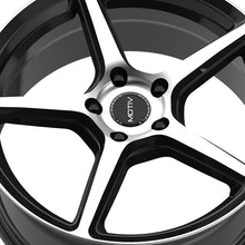 Motiv 433MB 16X7.5 5X112 73.1 Hub +40 Offset Black Wheel Rim