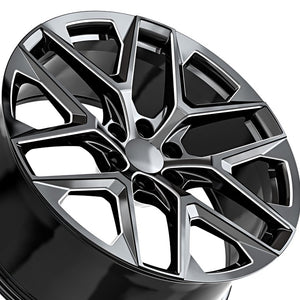 O.E. Revolution C-39 Gloss Black & Milled 26X10 6x139.7 78.1 Hub 31 Offset Black Wheel Rim