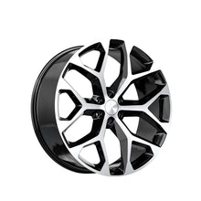 O.E. Revolution G-09 Gloss Black & Machined 24X10 6x139.7 78.1 Hub 24 Offset Black Wheel Rim