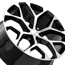 O.E. Revolution G-09 Gloss Black & Machined 24X10 6x139.7 78.1 Hub 24 Offset Black Wheel Rim