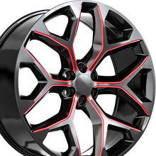 O.E. Revolution G-09 Gloss Black & Red Milled 26X10 6x139.7 78.1 Hub 24 Offset Black, Red Wheel Rim