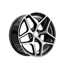 O.E. Revolution Z28 Gloss Black & Machined 22X10 5x120 71.5 Hub 25 Offset Black Wheel Rim