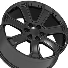 OEP 166B 24X10 6X5.50 78.1 Hub +24 Offset Gloss Black Wheel Rim