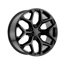 OEP 176B 20X9 6X5.50 78.1 Hub +24 Offset Gloss Black Wheel Rim