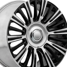 OEP 198BM 22X9 6X5.50 78.1 Hub +28 Offset Gloss Black Polished Wheel Rim