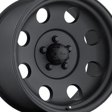 Pacer 164B LT Mod Black 17X9 8X6.50 130.18 Hub -12 Offset Matte Black Wheel Rim