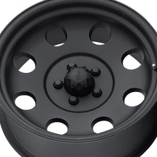 Pacer 164B LT Mod Black 17X9 8X6.50 130.18 Hub -12 Offset Matte Black Wheel Rim