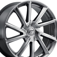 Platinum 466G Mystic 18X8 5X100 72.62 Hub +40 Offset Bright Graphite Wheel Rim
