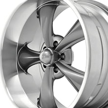 RIDLER 695 17X8 5-120.65 83.82 Hub 0 Offset Gray Wheel Rim