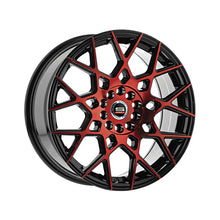 Spec-1 SP-52 Gloss Black & Red Machined 18X8 4x100/4x114.3 73.1 Hub 38 Offset Black, Red Wheel Rim