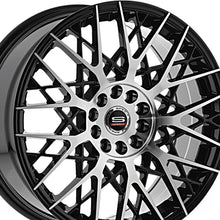 Spec-1 SP-53 Gloss Black & Machined 17X7.5 5x100/5x114.3 73.1 Hub 42 Offset Black Wheel Rim