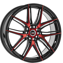 Spec-1 SP-56 Gloss Black & Red Machined 18X8 4x100/4x114.3 73.1 Hub 38 Offset Black, Red Wheel Rim