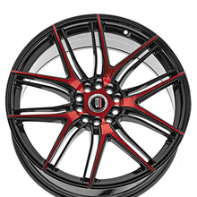 Spec-1 SP-56 Gloss Black & Red Machined 18X8 4x100/4x114.3 73.1 Hub 38 Offset Black, Red Wheel Rim