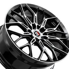 Spec-1 SP-57 Gloss Black & Machined 17X7.5 4x100/4x114.3 73.1 Hub 42 Offset Black Wheel Rim
