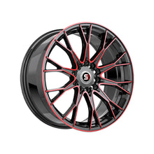 Spec-1 SP-59 Gloss Black & Red Machined 17X7.5 5x108/5x114.3 73.1 Hub 42 Offset Black, Red Wheel Rim