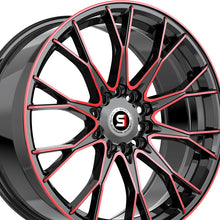 Spec-1 SP-59 Gloss Black & Red Machined 17X7.5 4x100/4x114.3 73.1 Hub 42 Offset Black, Red Wheel Rim