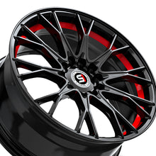 Spec-1 SP-59 Gloss Black & Red Undercut 17X7.5 5x108/5x114.3 73.1 Hub 42 Offset Black, Red Wheel Rim