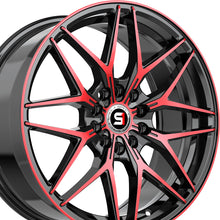 Spec-1 SP-60 Gloss Black & Red Machined 17X7.5 4x100/4x114.3 73.1 Hub 42 Offset Black, Red Wheel Rim