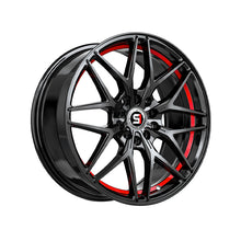 Spec-1 SP-60 Gloss Black & Red Undercut 18X8 4x100/4x114.3 73.1 Hub 38 Offset Black, Red Wheel Rim
