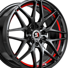 Spec-1 SP-60 Gloss Black & Red Undercut 18X8 4x100/4x114.3 73.1 Hub 38 Offset Black, Red Wheel Rim
