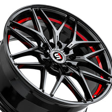 Spec-1 SP-60 Gloss Black & Red Undercut 18X8 4x100/4x114.3 73.1 Hub 38 Offset Black, Red Wheel Rim