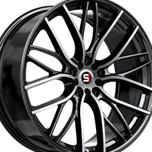 Spec-1 SP-61 Gloss Black & Machined 18X8 4x100/4x114.3 73.1 Hub 38 Offset Black Wheel Rim