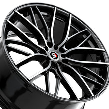 Spec-1 SP-61 Gloss Black & Machined 18X8 4x100/4x114.3 73.1 Hub 38 Offset Black Wheel Rim