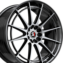Spec-1 SP-64 Gloss Black & Machined 18X10 Blank 4x/5x 73.1 Hub 42 Offset Black Wheel Rim