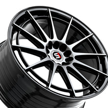 Spec-1 SP-64 Gloss Black & Machined 18X10 Blank 4x/5x 73.1 Hub 42 Offset Black Wheel Rim