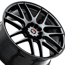 Spec-1 SP-65 Gloss Black 18X8 4x100/4x114.3 73.1 Hub 34 Offset Black Wheel Rim