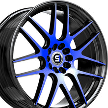 Spec-1 SP-65 Gloss Black & Blue Machined 20X8.5 5x100/5x114.3 73.1 Hub 38 Offset Black, Blue Wheel Rim