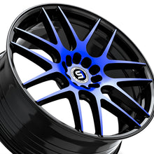 Spec-1 SP-65 Gloss Black & Blue Machined 20X8.5 5x100/5x114.3 73.1 Hub 38 Offset Black, Blue Wheel Rim