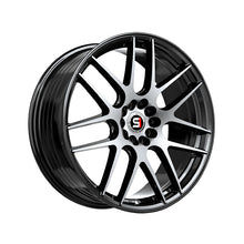 Spec-1 SP-65 Gloss Black & Machined 18X8 Blank 4x/5x 73.1 Hub 34 Offset Black Wheel Rim