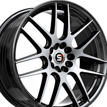 Spec-1 SP-65 Gloss Black & Machined 18X8 Blank 4x/5x 73.1 Hub 34 Offset Black Wheel Rim