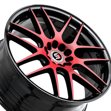 Spec-1 SP-65 Gloss Black & Red Machined 17X8 5x105/5x114.3 73.1 Hub 42 Offset Black, Red Wheel Rim