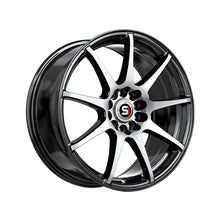 Spec-1 SP-67 Gloss Black & Machined 17X7 4x100/4x114.3 73.1 Hub 42 Offset Black Wheel Rim
