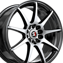 Spec-1 SP-67 Gloss Black & Machined 17X7 4x100/4x114.3 73.1 Hub 42 Offset Black Wheel Rim