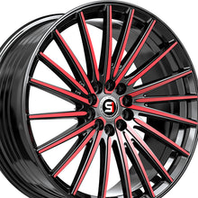 Spec-1 SP-68 Gloss Black & Red Machined 17X7.5 5x114.3/5x120 73.1 Hub 42 Offset Black, Red Wheel Rim
