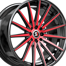 Spec-1 SP-69 Gloss Black & Red Machined 19X9.5 Blank 4x/5x 73.1 Hub 42 Offset Black, Red Wheel Rim