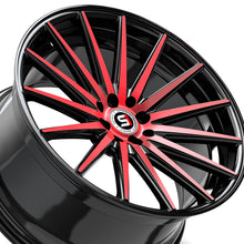 Spec-1 SP-69 Gloss Black & Red Machined 17X7.5 5x112/5x114.3 73.1 Hub 42 Offset Black, Red Wheel Rim
