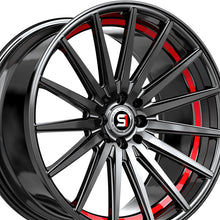 Spec-1 SP-69 Gloss Black & Red Undercut 17X7.5 5x110/5x114.3 73.1 Hub 42 Offset Black, Red Wheel Rim